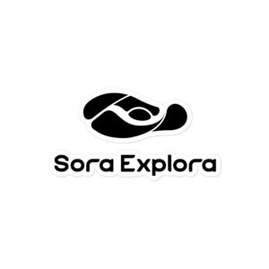 SoraExplora - Sticker Logo Black