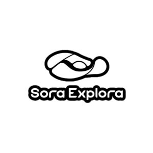 SoraExplora - Sticker Logo White