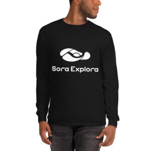 SoraExplora - Maglia da uomo a maniche lunghe