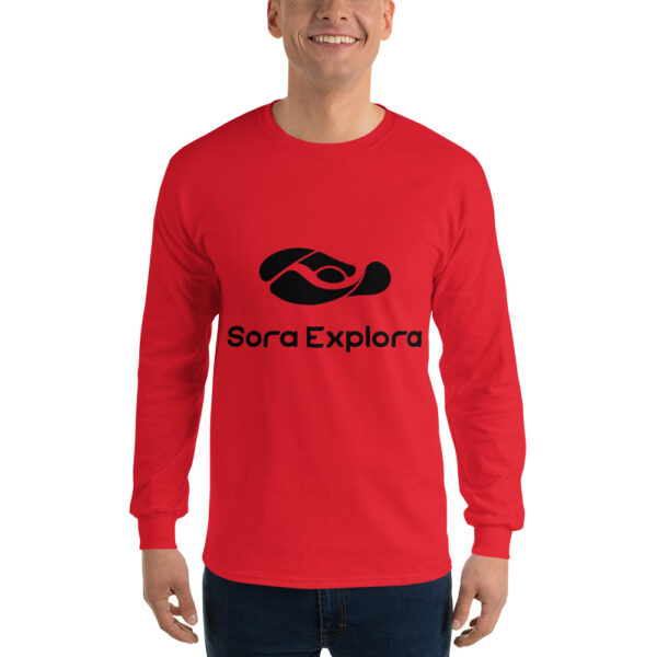 SoraExplora - Maglia da uomo a maniche lunghe