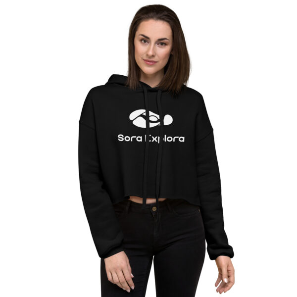 SoraExplora - Felpa con cappuccio corta